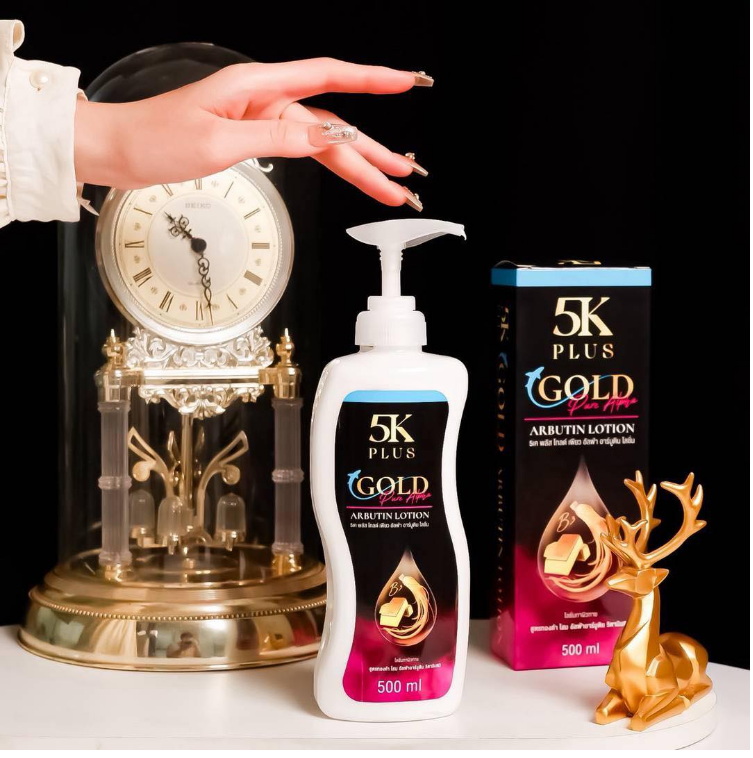 5K Plus Gold Pure Alpha Arbutin Lotion 500ml 5เค พลัส โกลด์ เพียว อัลฟ่า อาร์บูติน โลชั่น