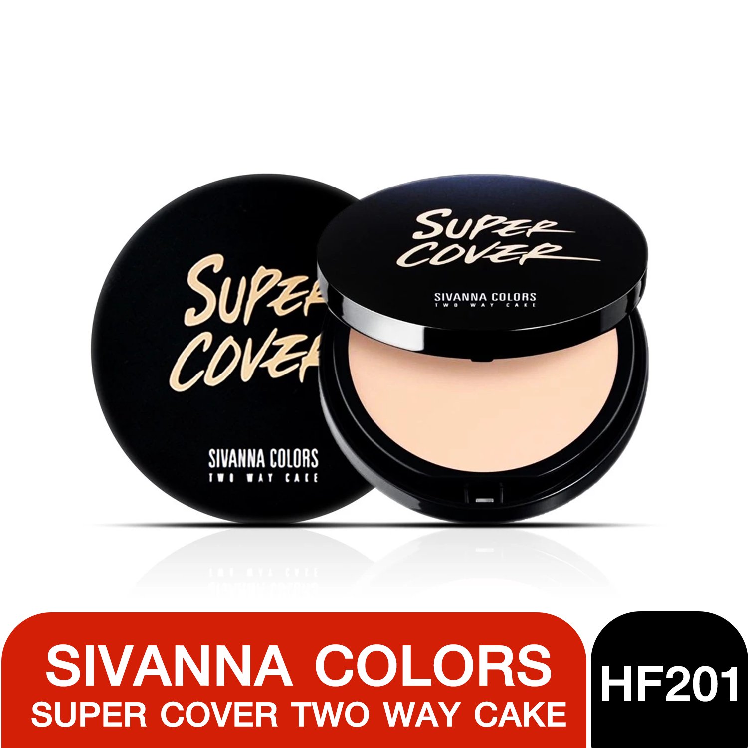 Sivanna Colors Super Cover ปกปิดคุมมัน​ HF201​ แป้งกันน้ำ คุมมัน แป้งผสมรองพื้น กันน้ำ กันเหงื่อ