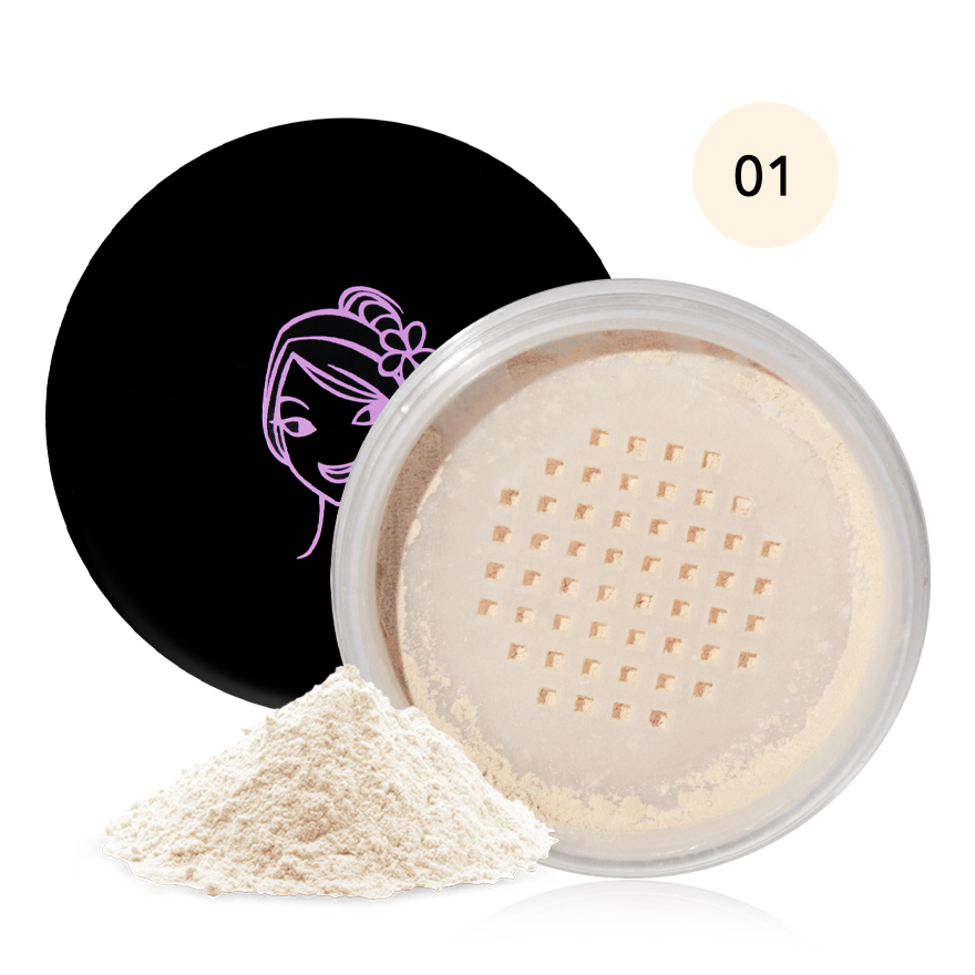 F010 SIVANNA COLORS LOOSE POWDER SHINE-CONTROL SHEER-LONG WEAR : F010 | แป้งฝุ่น