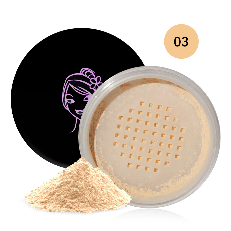 F010 SIVANNA COLORS LOOSE POWDER SHINE-CONTROL SHEER-LONG WEAR : F010 | แป้งฝุ่น