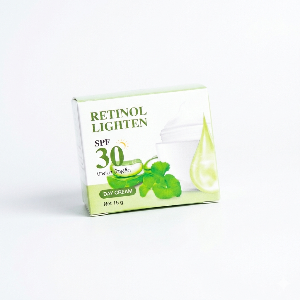 Siam Skin Retinol Lighten Day Cream Spf30 สยาม สกิน เรตินอล ไลท์เทน เดย์ ครีม เอสพีเอฟ30 (ปริมาณ 15กรัม)