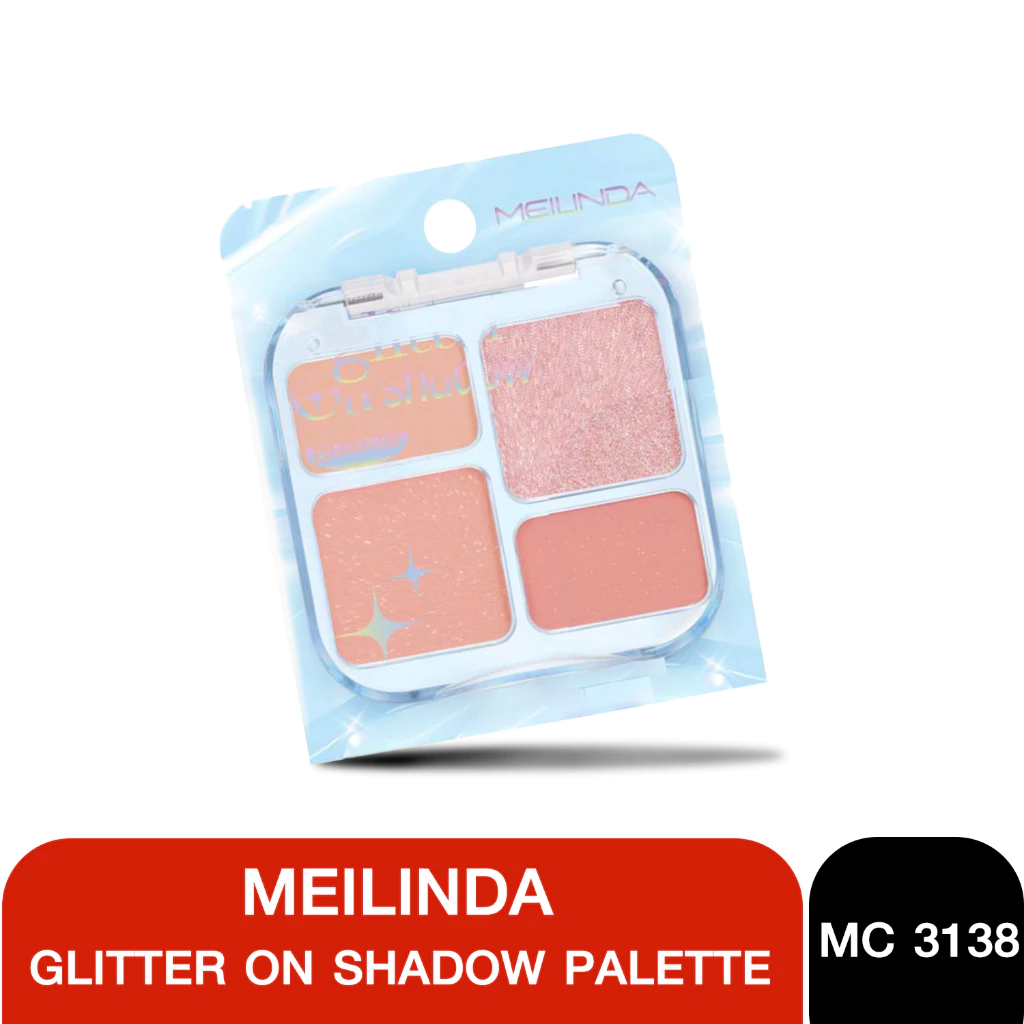 MC 3138 Meilinda glitter on shadow palette เม ลินดา กลิตเตอร์ ออน แชโดว์ พาเลทท์ 6.8g