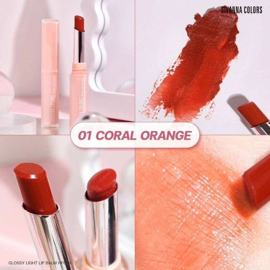 HF639 ซีเวนน่า คัลเลอร์ส กลอสซี่ ไลท์ บาล์ม 1.8g Sivanna Glossy light lip balm 1.8g