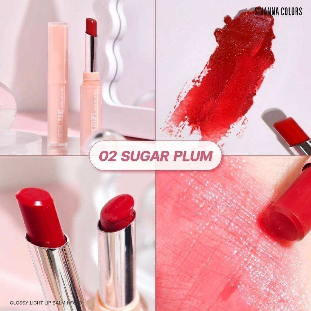 HF639 ซีเวนน่า คัลเลอร์ส กลอสซี่ ไลท์ บาล์ม 1.8g Sivanna Glossy light lip balm 1.8g