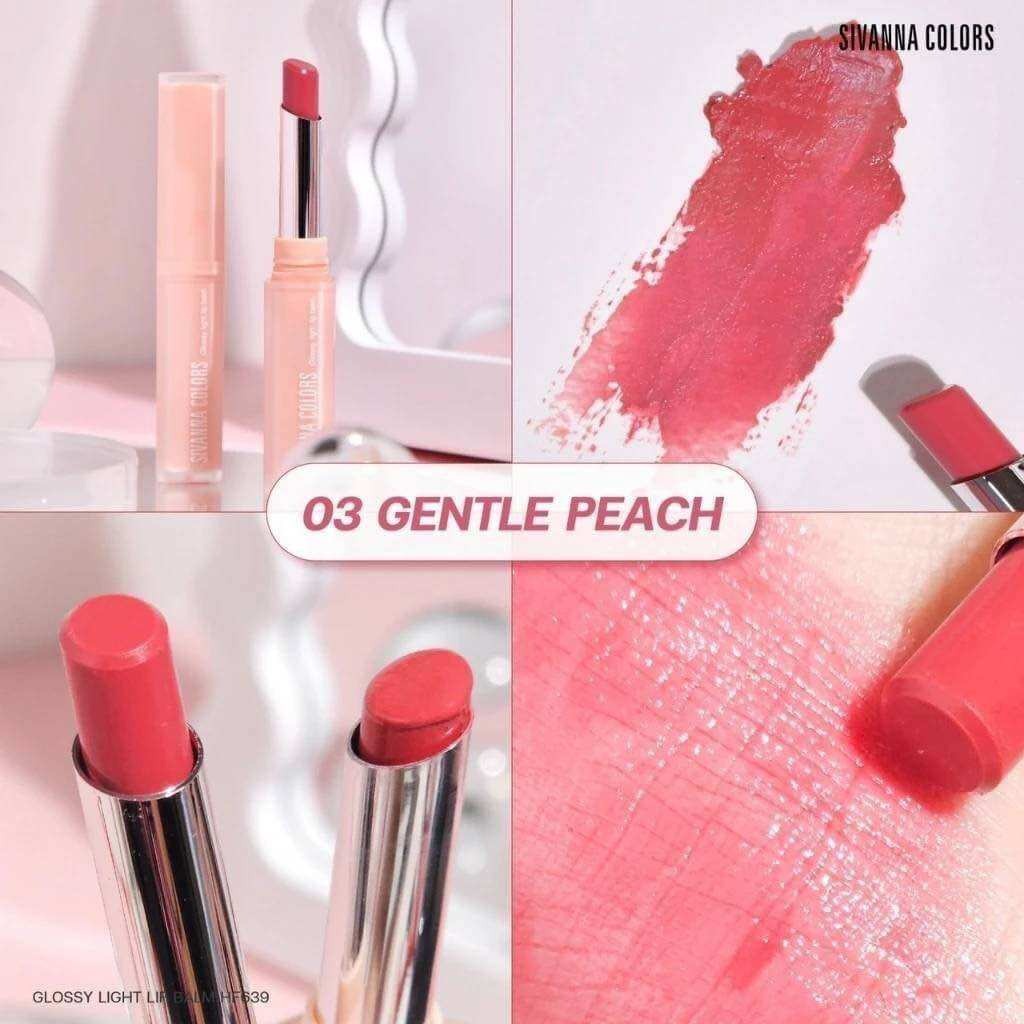 HF639 ซีเวนน่า คัลเลอร์ส กลอสซี่ ไลท์ บาล์ม 1.8g Sivanna Glossy light lip balm 1.8g