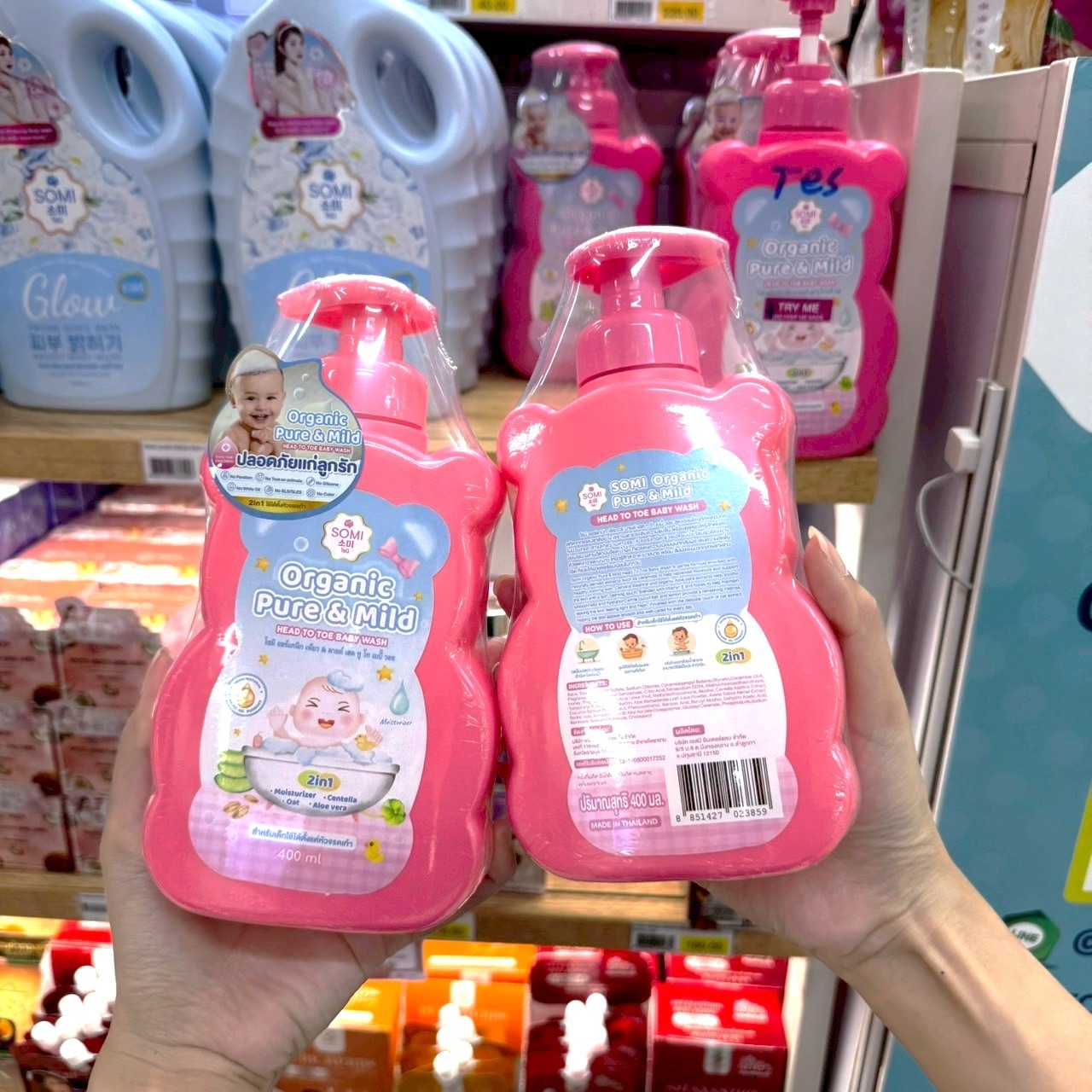 SOMI Organic Pure & Mild HEAD TO TOE BABY WASH 400 มล