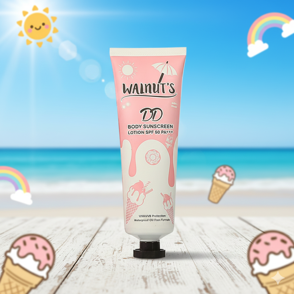 ครีมกันแดด WALNUT'S DD BODY SUNSCREEN SPF50 PA+++ กันแดดวอลนัท ดีดี บอดี้ ซันสกรีน 135 g