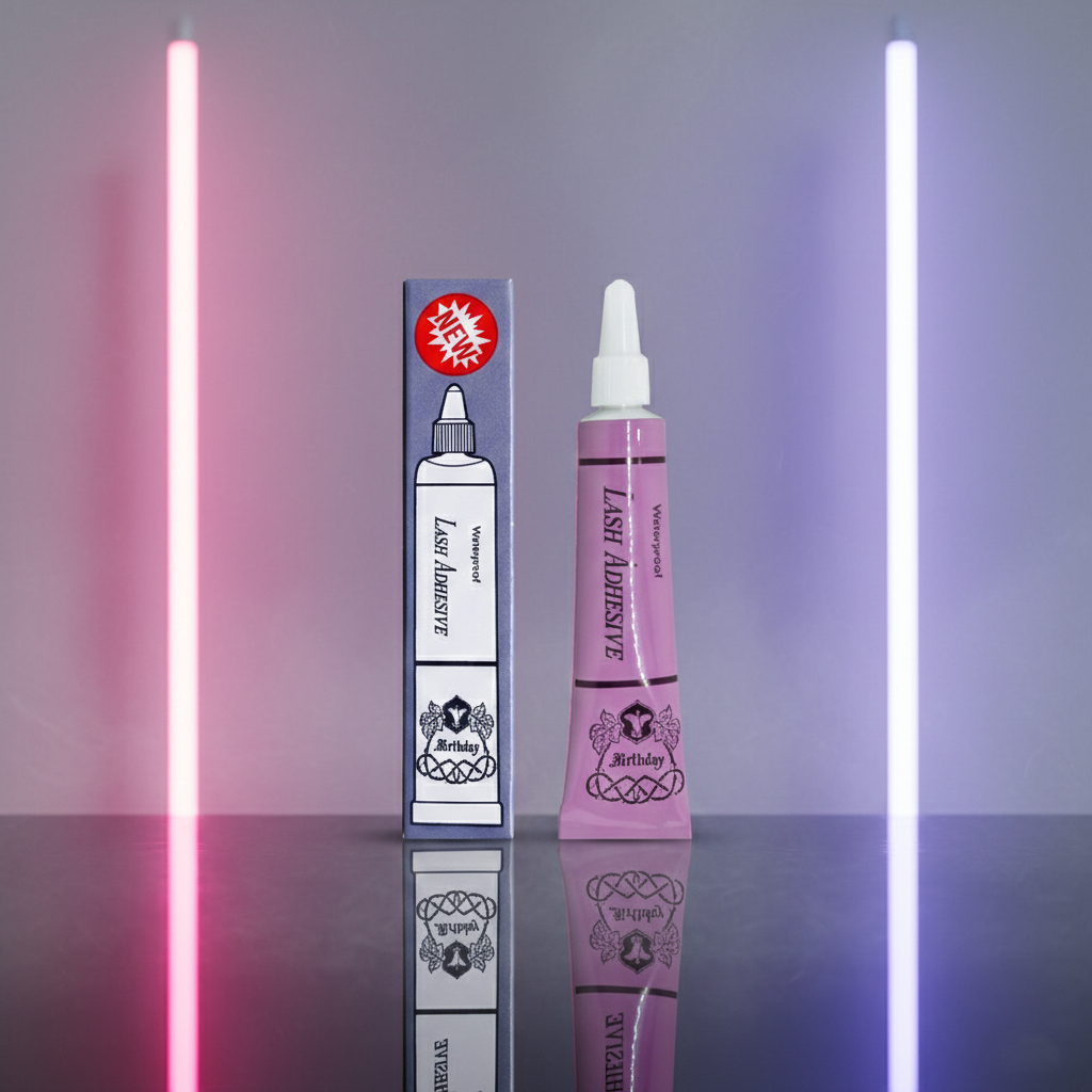 เบิร์ธเดย์ กาวติดขนตาปลอม กาวม่วง Birthday Waterproof Lash Adhesive ขนาด 4กรัม/12หลอด x1แพ็ค
