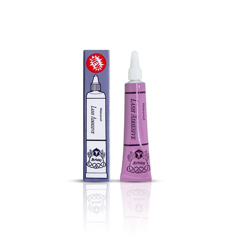 เบิร์ธเดย์ กาวติดขนตาปลอม กาวม่วง Birthday Waterproof Lash Adhesive ขนาด 4กรัม/12หลอด x1แพ็ค