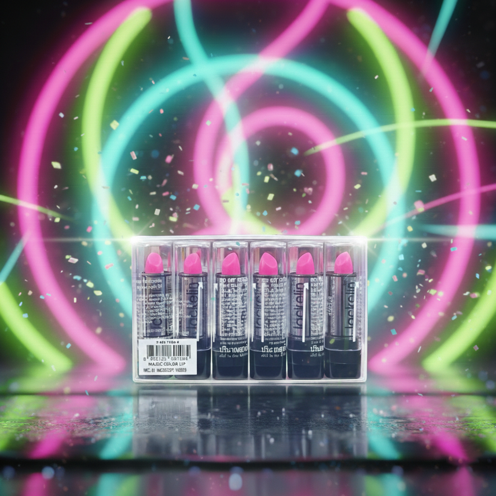 1แพ็ค6แท่ง ลิปชมพู Jackelin Vitamin E ลิปเปลี่ยนสี