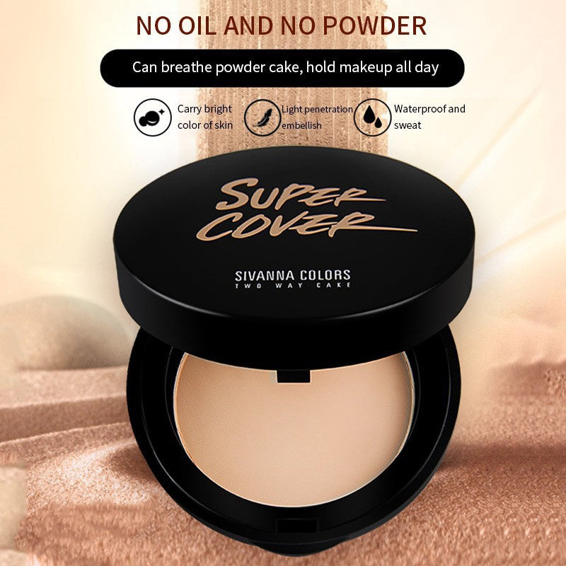 Sivanna Colors Super Cover ปกปิดคุมมัน​ HF201​ แป้งกันน้ำ คุมมัน แป้งผสมรองพื้น กันน้ำ กันเหงื่อ