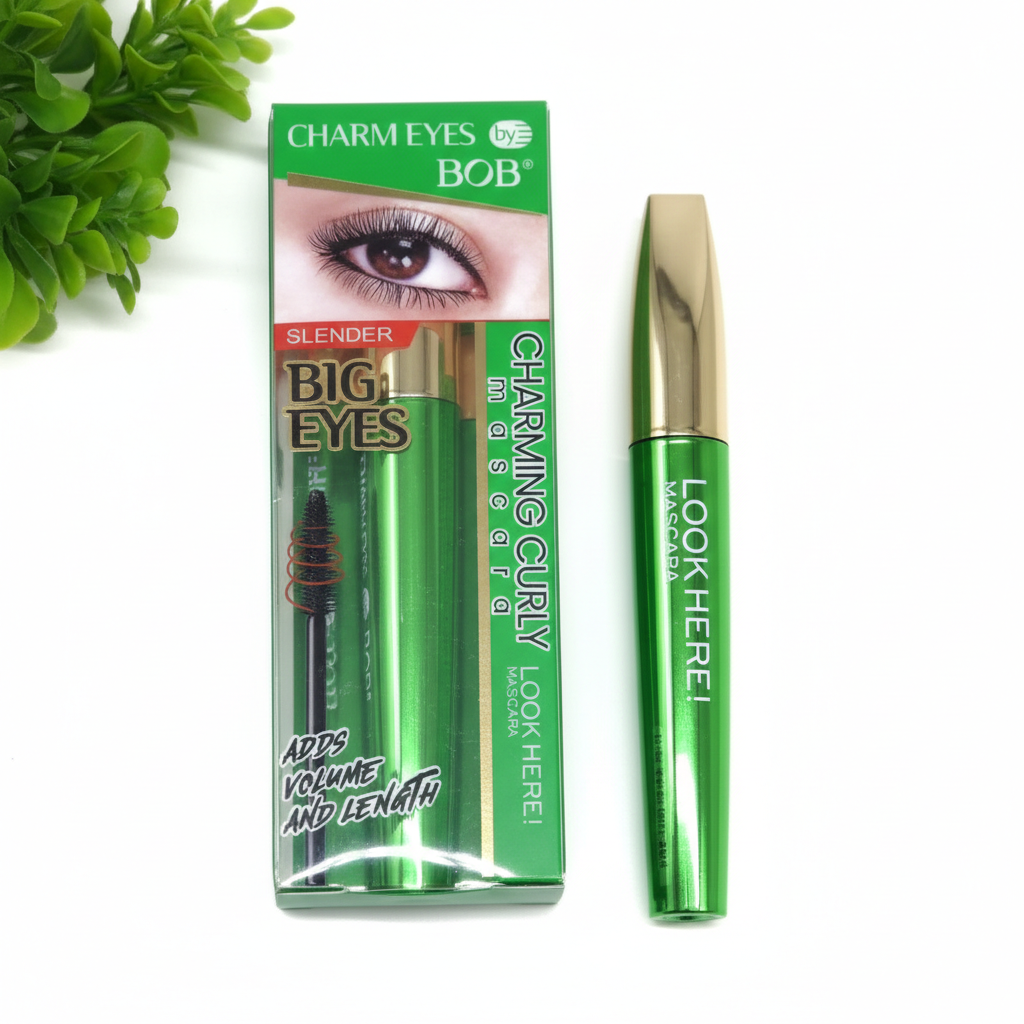 043208BOB Big Eyes Volume and Length Mascara  มาสคาร่าหัวแปรงเรียว เพิ่มความยาว วอลลุ่ม ให้ดวงตาดูกลมโต