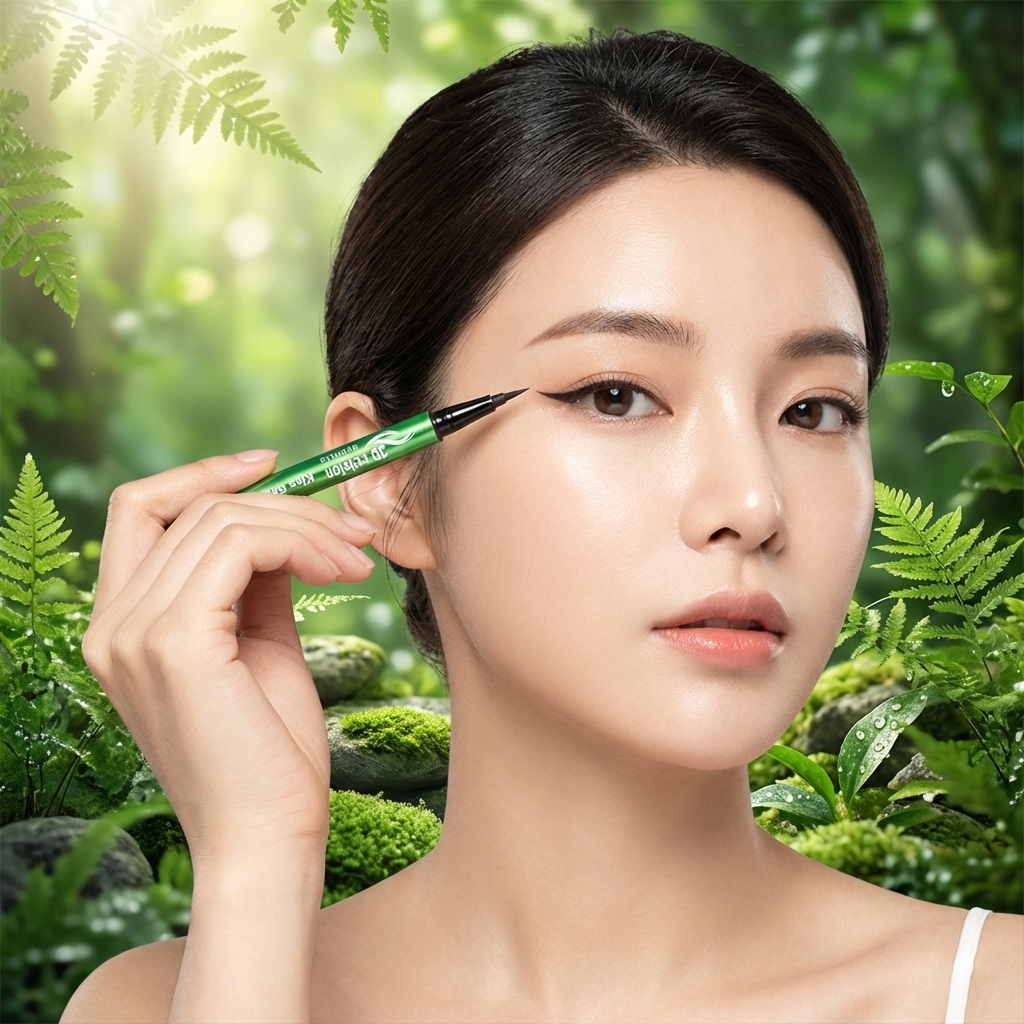 59220-03 อายไลเนอร์ 3D kiss beauty หัวเล็ก 0.5mm เส้นคม เขียนง่าย สีดำ ชัด กันน้ำ ติดทนนาน 24 ชม 1g
