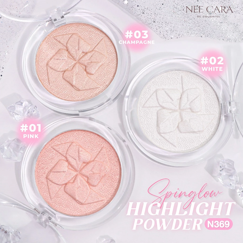 N369 NEE CARA SPINGLOW HIGHLIGHTTING POWDER ไฮไลท์   ไฮไลท์พาวเดอร์ เนื้อเนียนละเอียด