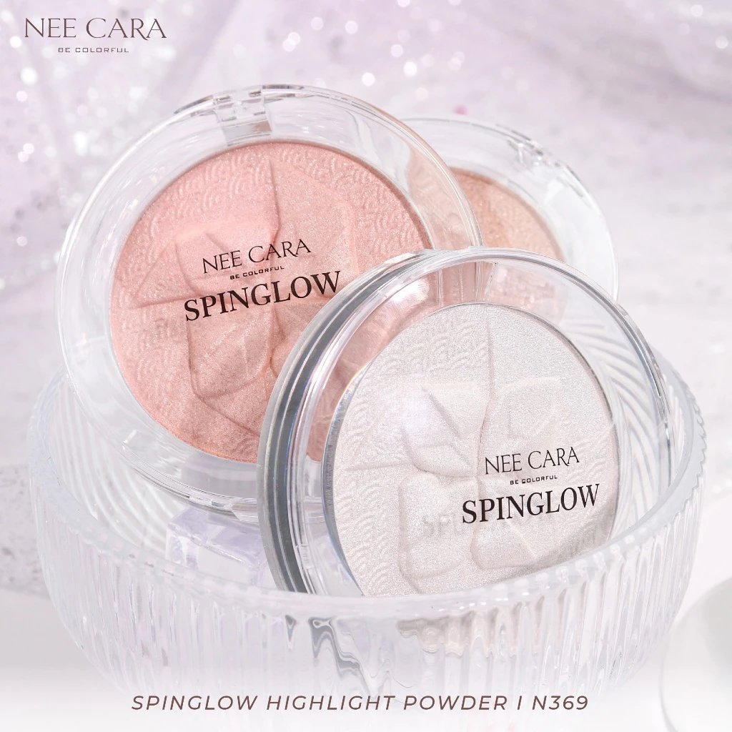 N369 NEE CARA SPINGLOW HIGHLIGHTTING POWDER ไฮไลท์   ไฮไลท์พาวเดอร์ เนื้อเนียนละเอียด