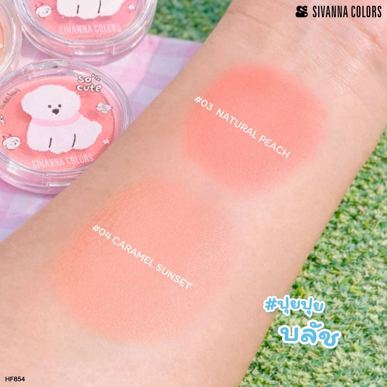 HF854 Sivanna Colors Carousel Blush บลัชออนปุยปุ ซีเว่นน่า คัลเลอร์ส แคระระเชิล บลัช เม็ดสีชัด