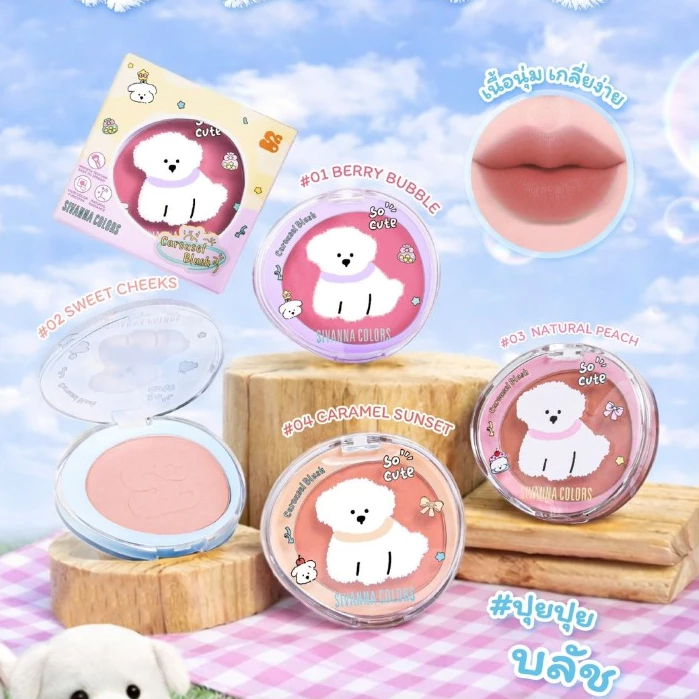 HF854 Sivanna Colors Carousel Blush บลัชออนปุยปุ ซีเว่นน่า คัลเลอร์ส แคระระเชิล บลัช เม็ดสีชัด