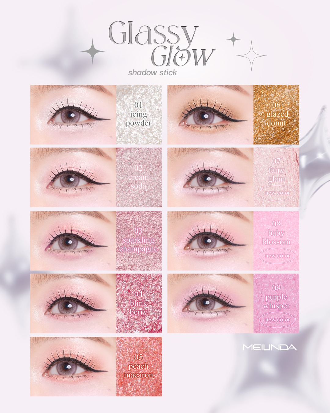 MC3133 Meilinda Mellow Matte Shadow Stick เมลินดา อายแชโดว์ แมทท์ ชาโดว์ สติ๊ก
