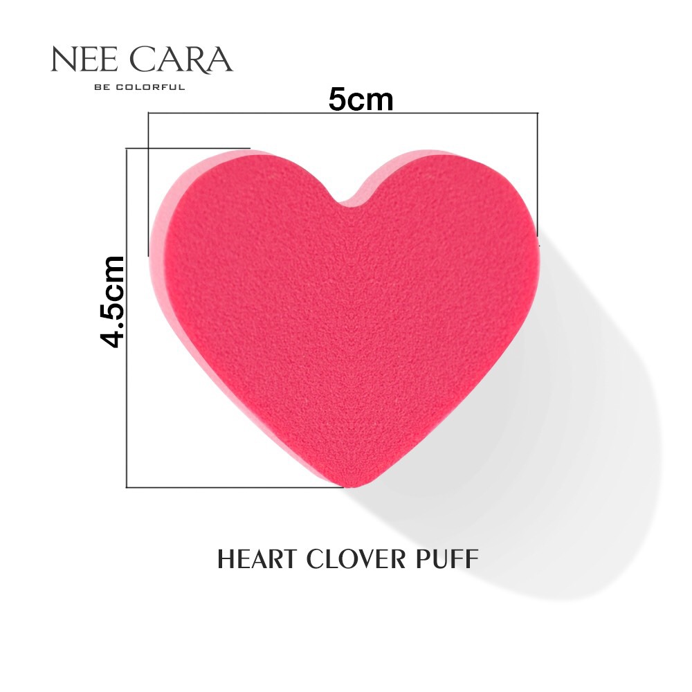 N206 NEE CARA 4 IN ONE ANIMAL PUFF นีคาร่า ฟองน้ำแต่งหน้า ฟองน้ำ ฟองน้ำเกลี่ยรองพื้น ฟองน้ำรูปหัวใจ