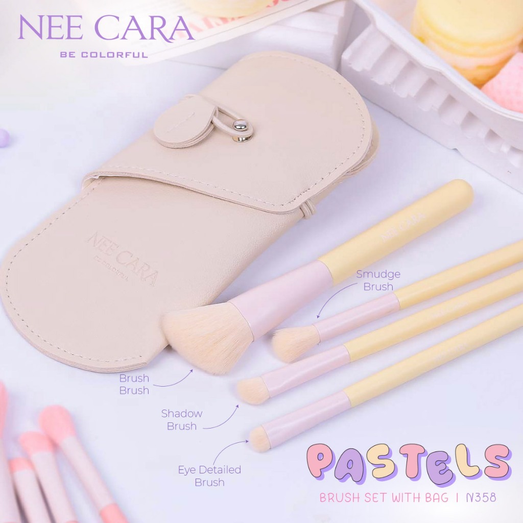 N358 นี คารา บี คัลเลอร์ฟลู ผลิตภัณท์แปรงแต่งหน้า สีครีม
