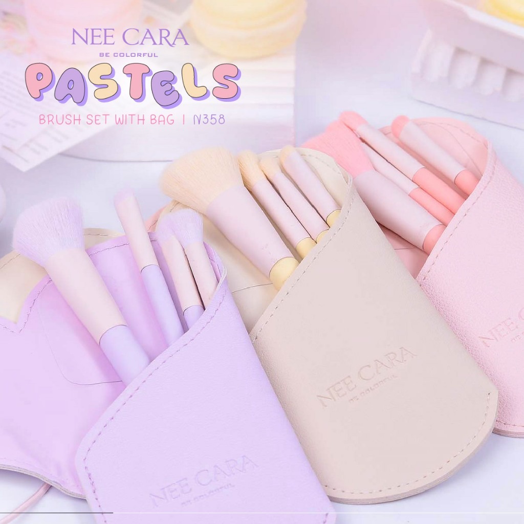 N358 นี คารา บี คัลเลอร์ฟลู ผลิตภัณท์แปรงแต่งหน้า สีครีม