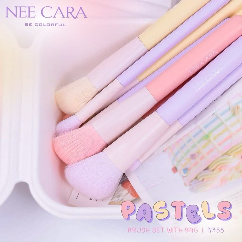N358 นี คารา บี คัลเลอร์ฟลู ผลิตภัณท์แปรงแต่งหน้า สีครีม