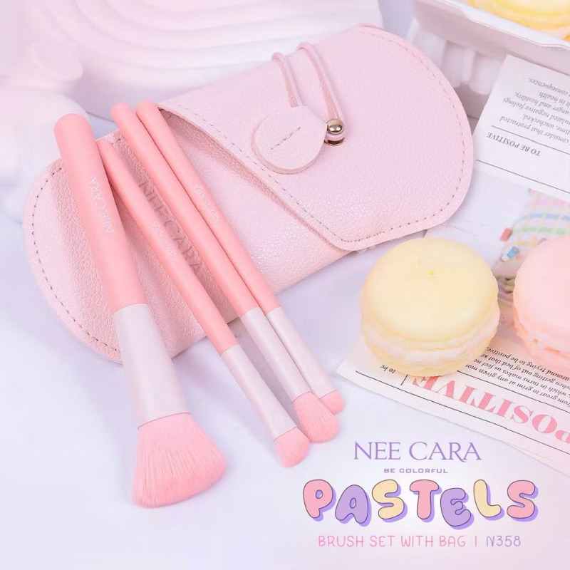 N358 นี คารา บี คัลเลอร์ฟลู ผลิตภัณท์แปรงแต่งหน้า สีครีม
