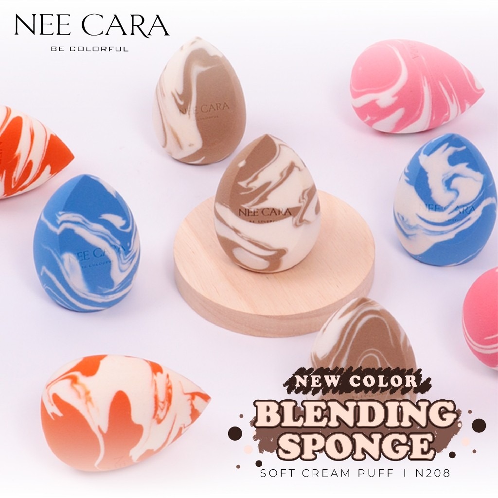 N208 Neecara ฟองน้ำทรงไข่ No.01-04