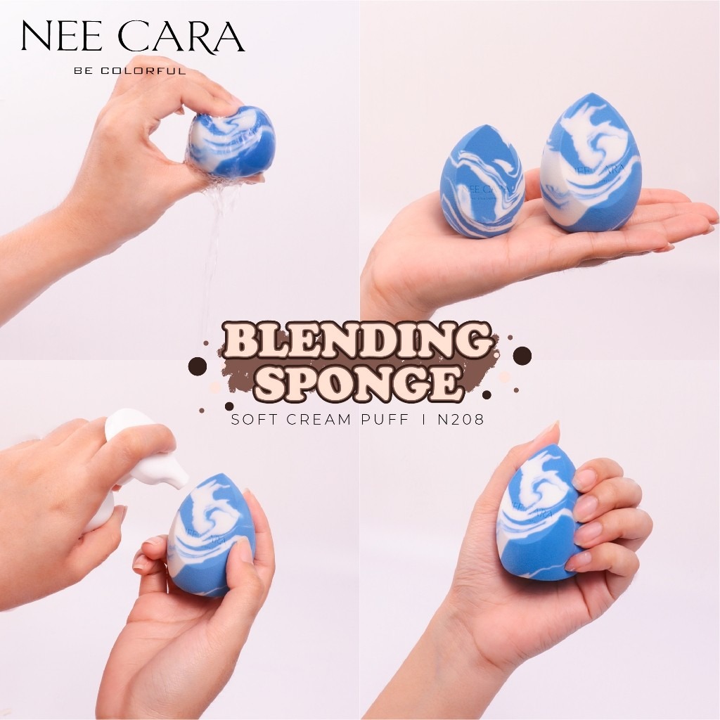 N208 Neecara ฟองน้ำทรงไข่ No.01-04