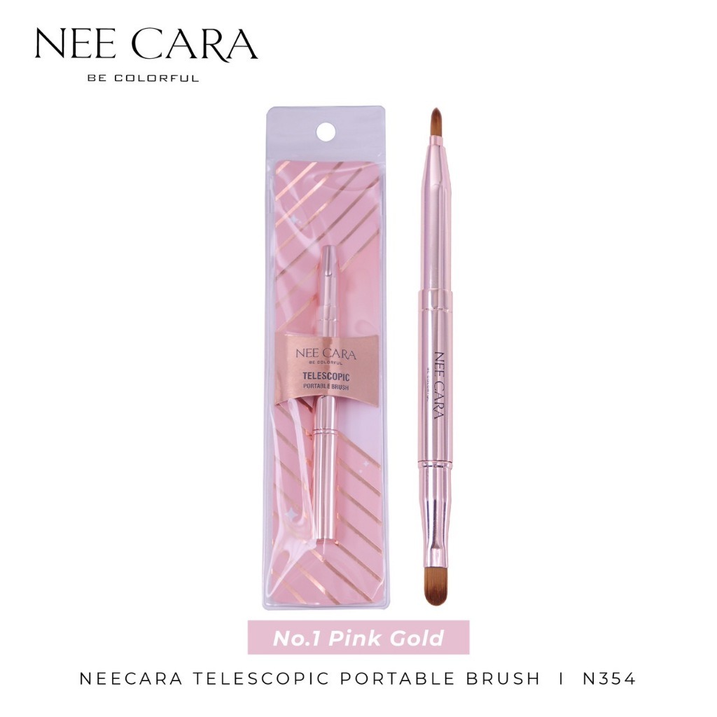N354 Nee Cara Lip Brush นีคาร่า พู่กันทาปาก 2 หัว
