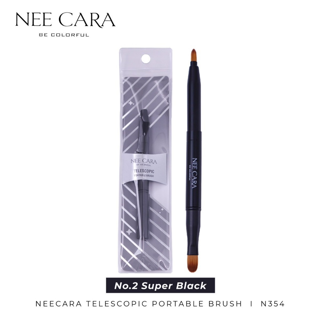 N354 Nee Cara Lip Brush นีคาร่า พู่กันทาปาก 2 หัว