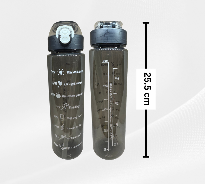 D19 กระบอกน้ำพกพาความจุ 900 มิลลิลิตร ทำจากพลาสติก PP