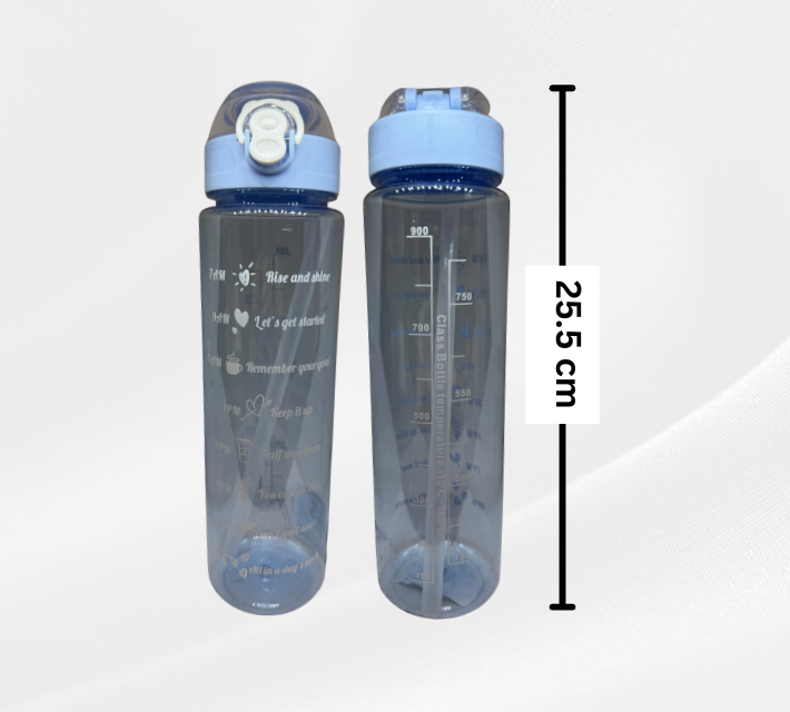 D19 กระบอกน้ำพกพาความจุ 900 มิลลิลิตร ทำจากพลาสติก PP