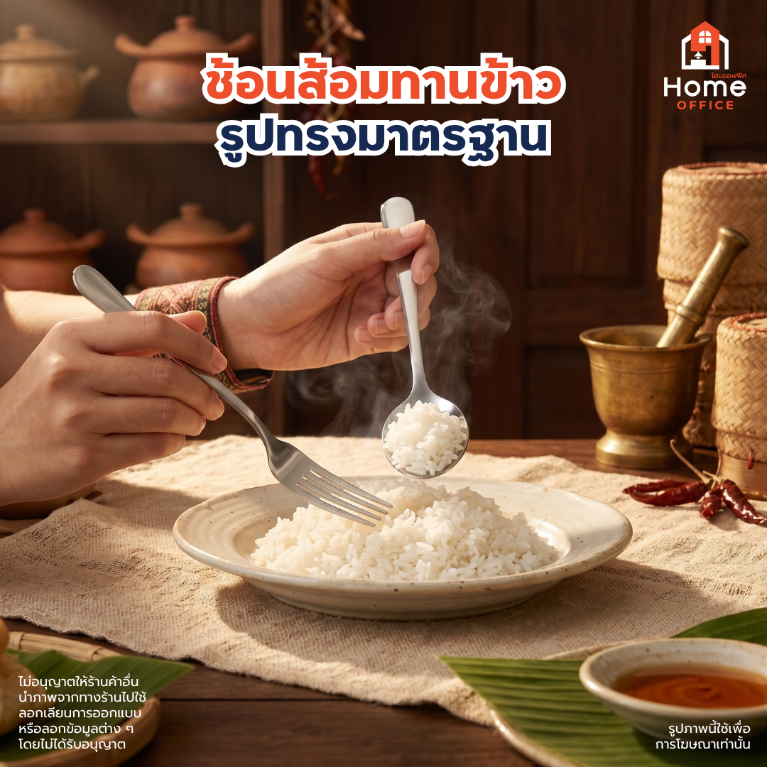 ชุดช้อนส้อมและมีดสแตนเลส E13