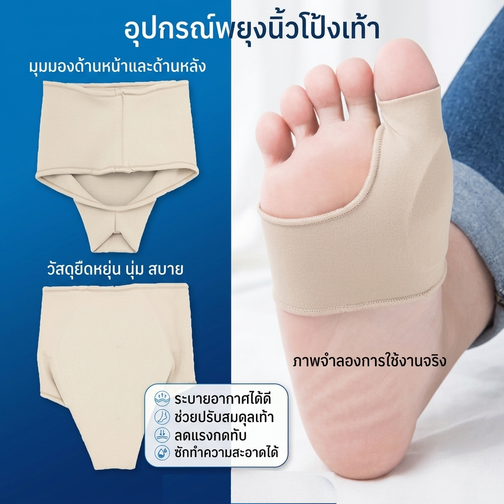 ผ้ารองซัพพอร์ตจมูกเท้า P5