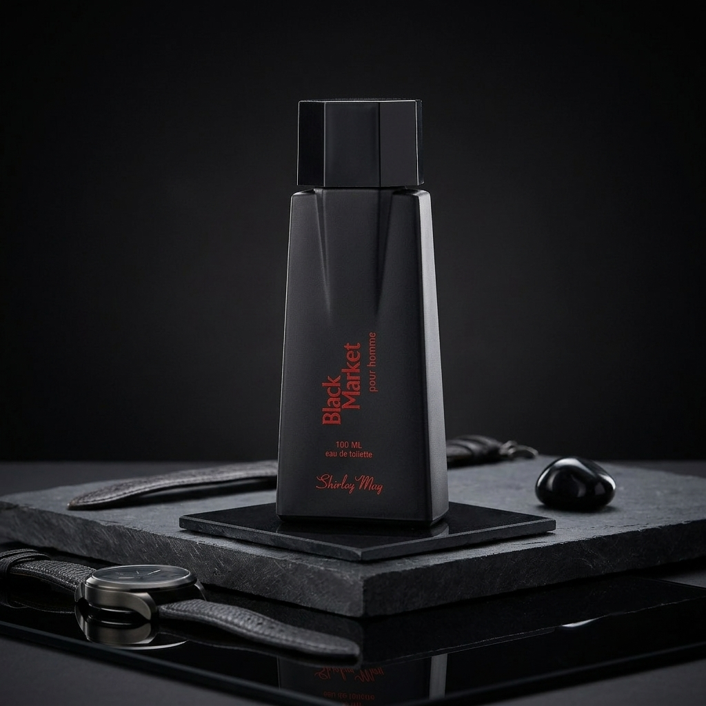 Paris Royale น้ำหอมสำหรับผู้ชาย Shirley May Black Market Pour Homme เชอร์ลีย์ เมย์ แบล็ค มาร์เก็ต พูร์ ออม  ขนาด 100 มล.