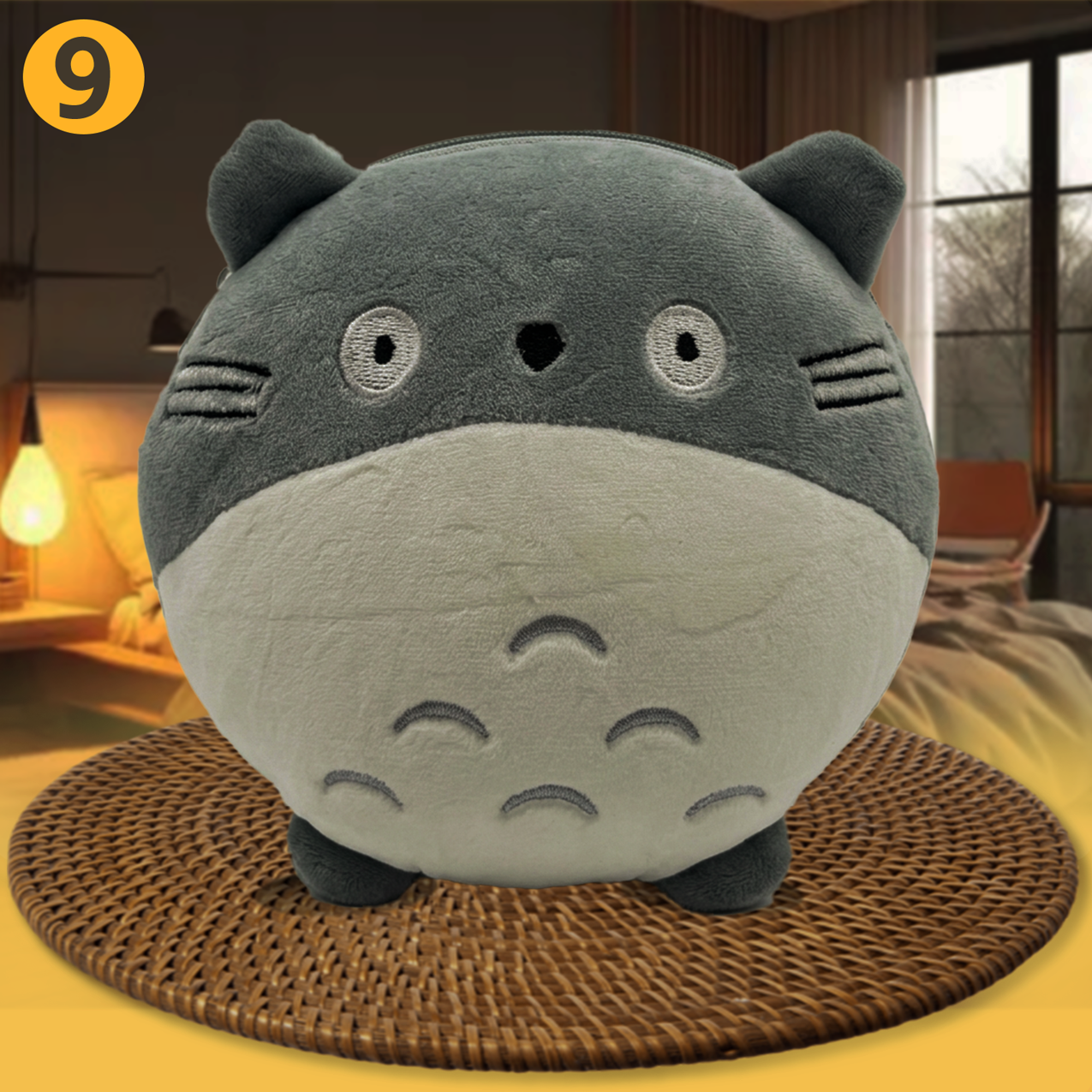 การ์ตูน 2-In-1 พร้อมผ้าปิดตาน่ารักตุ๊กตาหมอนเดินทางแบบพกพาโต๊ะทํางานหมอนของขวัญวันเกิด VV-3